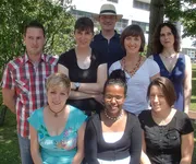 Die AG Becker am 12. Juli 2011 - v.l. Christian, Sabrina, Christa, Karl, Dibora, Sibylle, Claudia, Katharina